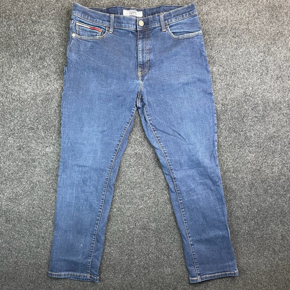 Tommy Jeans Classic Straight Leg Denim Jeans Men 36x30 Blue